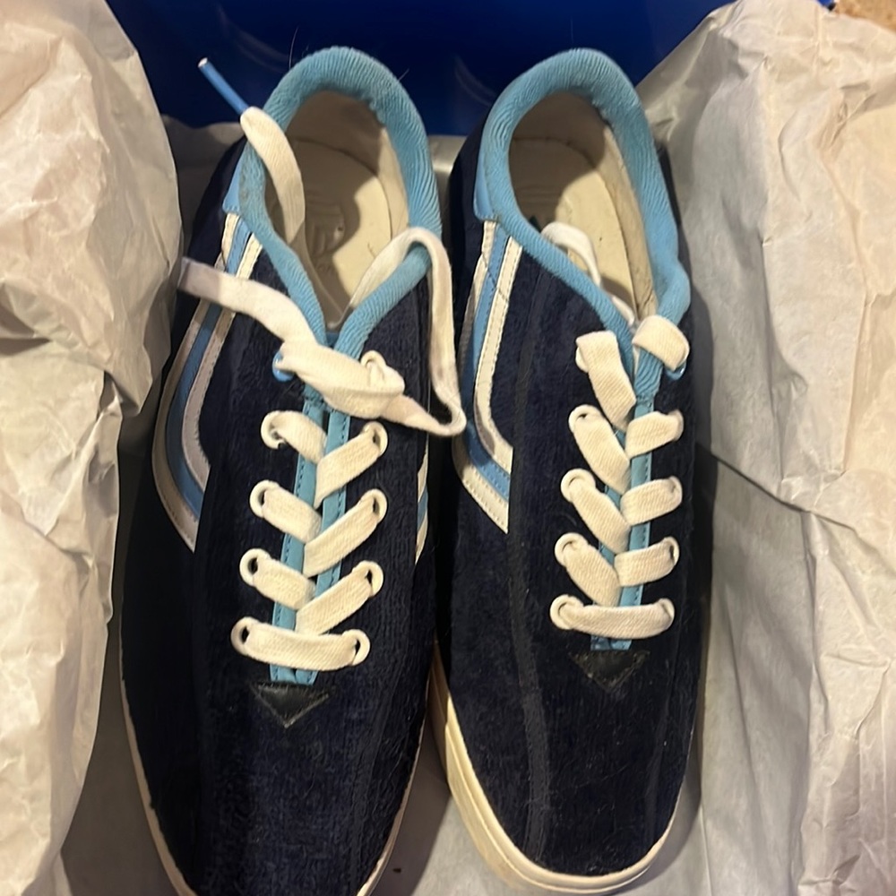 Tory Burch Navy and Light Blue Sneakers